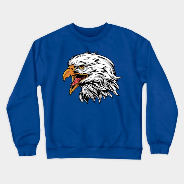 Eagle Crewneck Sweatshirt by Mako Design 